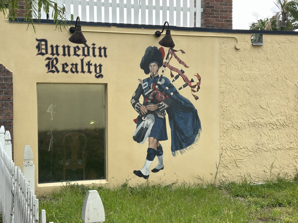 mural in Dunedin by artist unknown.