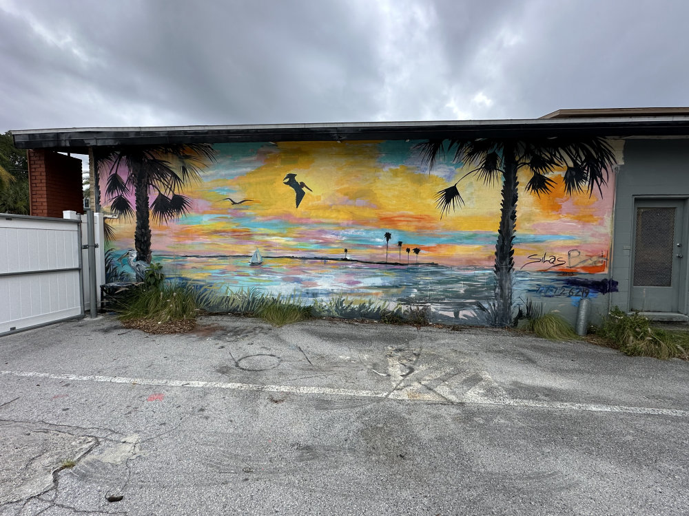 mural in Dunedin by artist unknown.