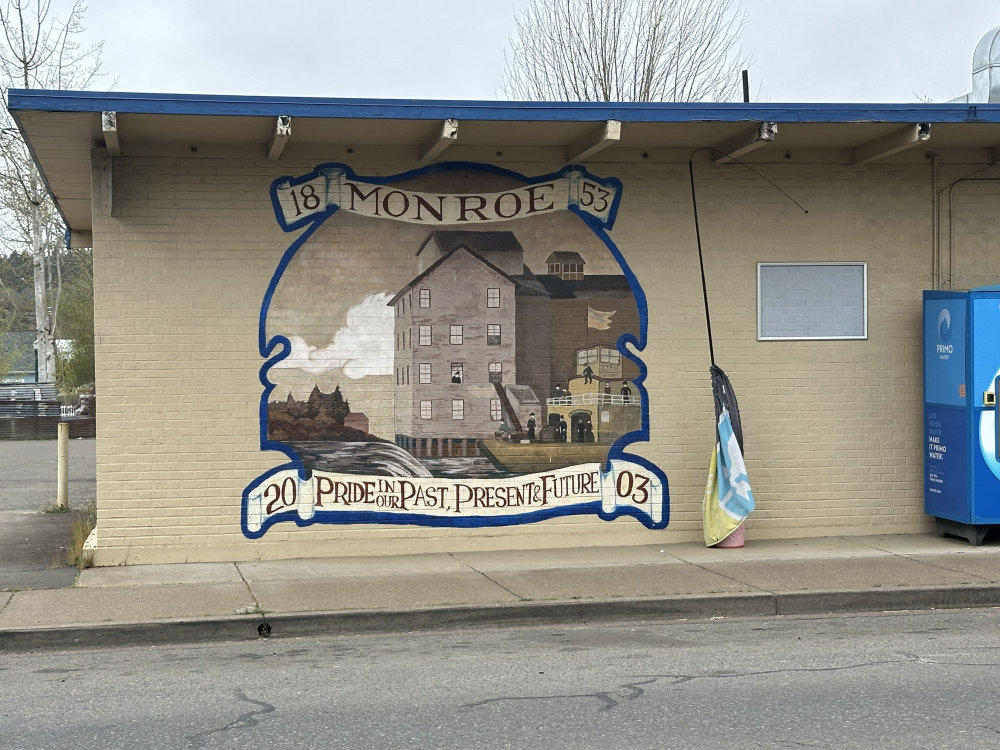 mural in Monroe by artist unknown.