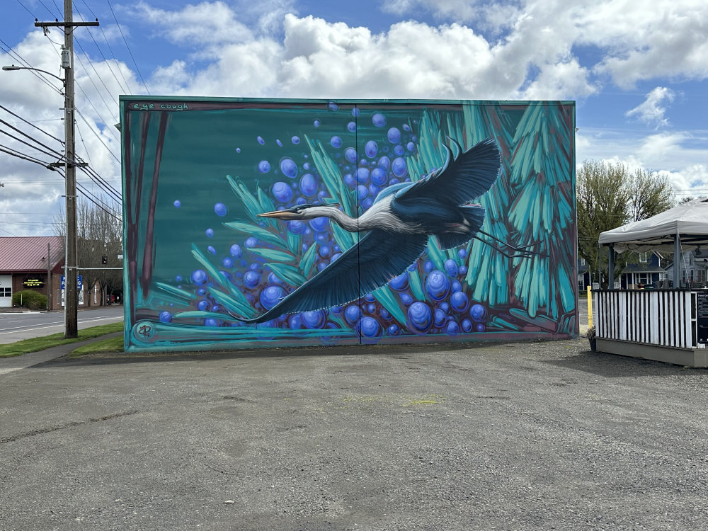 mural in Forest Grove by artist unknown.