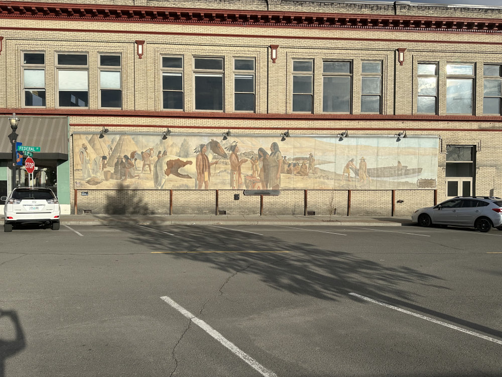 mural in The Dalles by artist unknown.