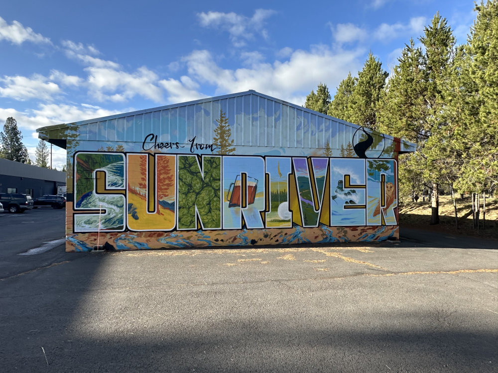 mural in Sunriver by artist unknown.