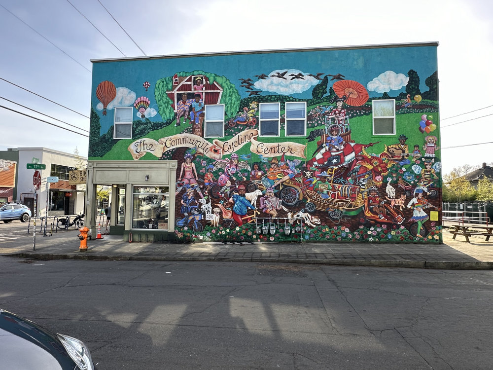 mural in Portland by artist unknown.