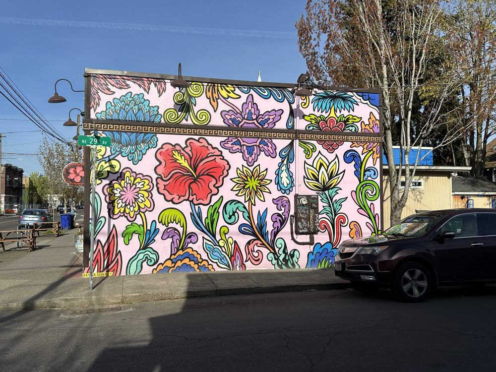 mural in Portland by artist unknown.