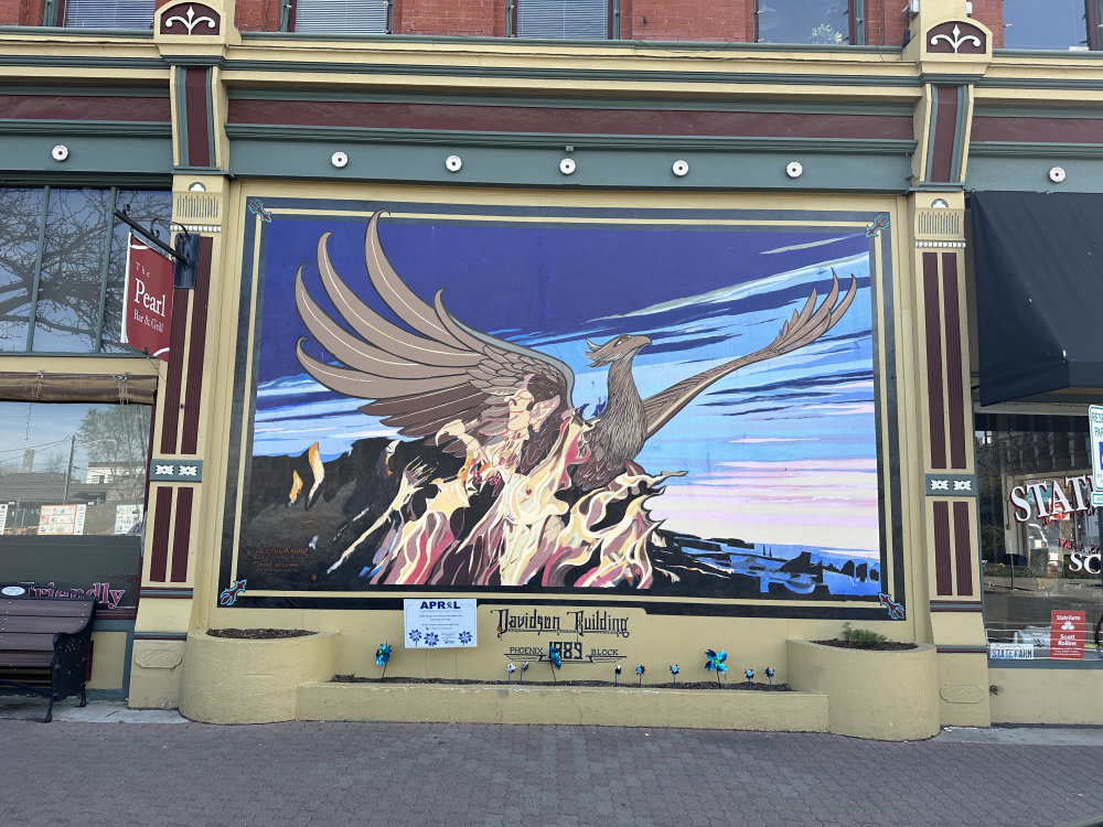 mural in Ellensburg by artist unknown.