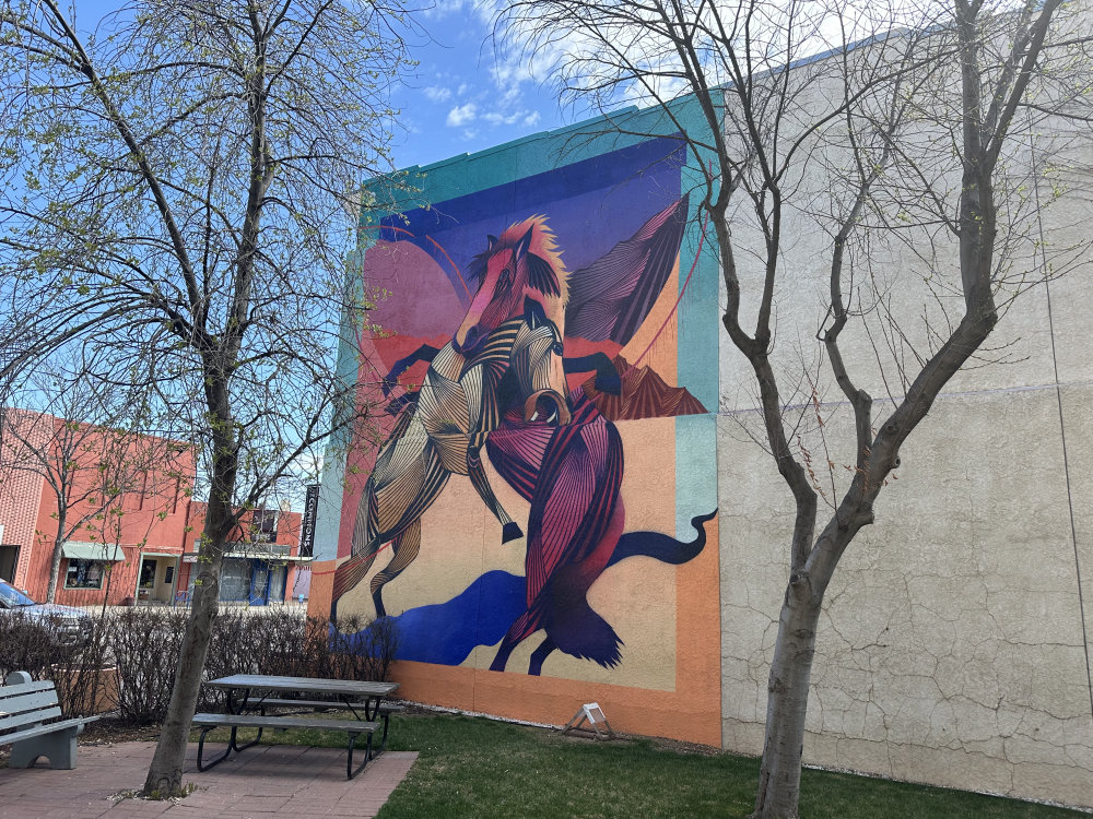 mural in Great Falls by artist unknown.