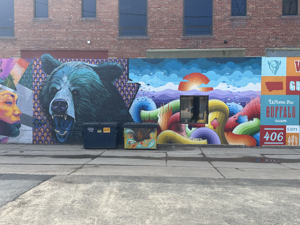 mural in Great Falls by artist unknown.