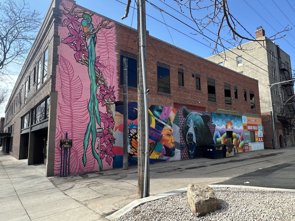 mural in Great Falls by artist unknown.