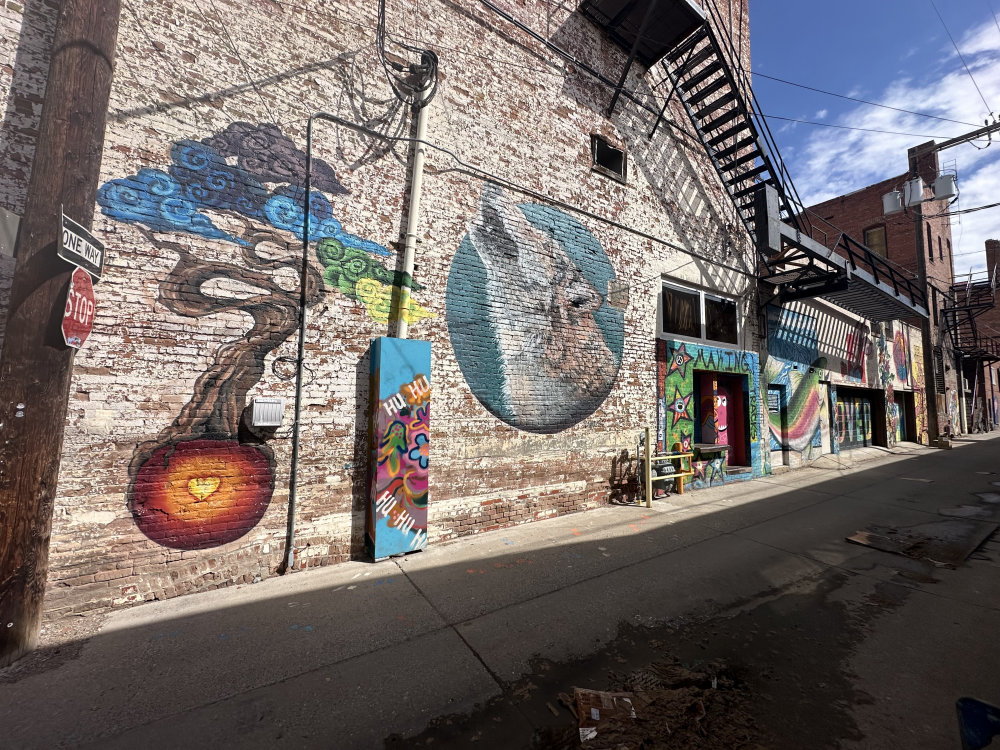 mural in Great Falls by artist unknown.