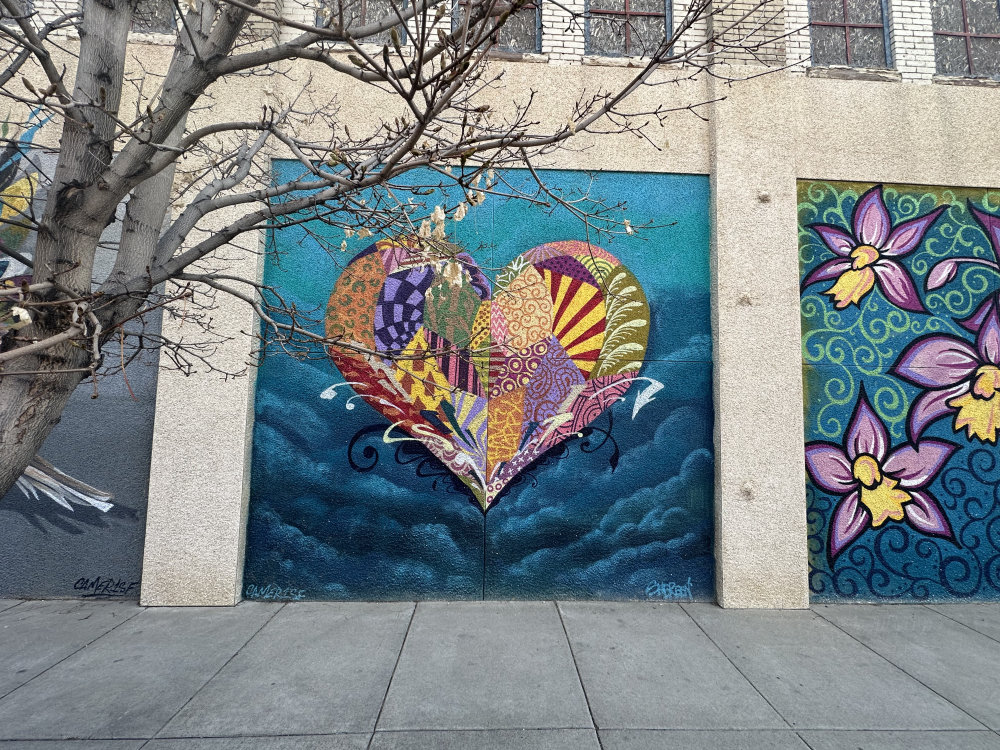 mural in Great Falls by artist unknown.