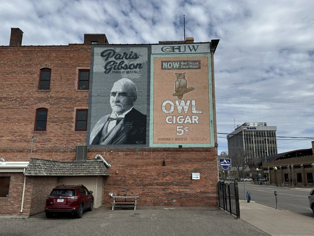 mural in Great Falls by artist unknown.