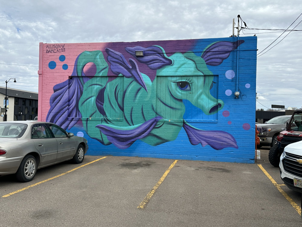 mural in Great Falls by artist unknown.