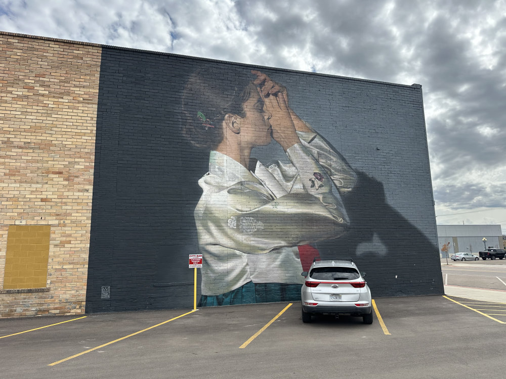 mural in Great Falls by artist unknown.