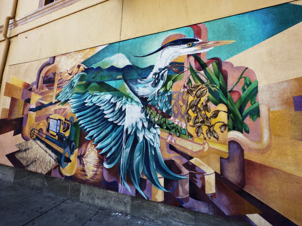 mural in Sacramento by artist unknown.