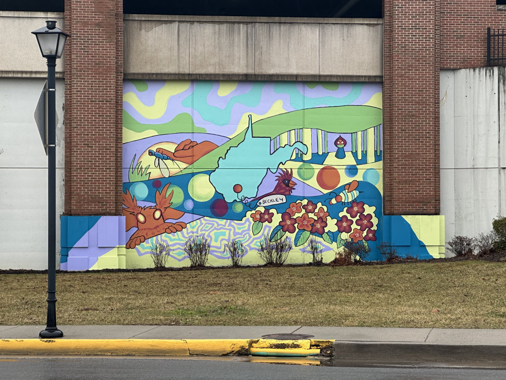 mural in Beckley by artist unknown.