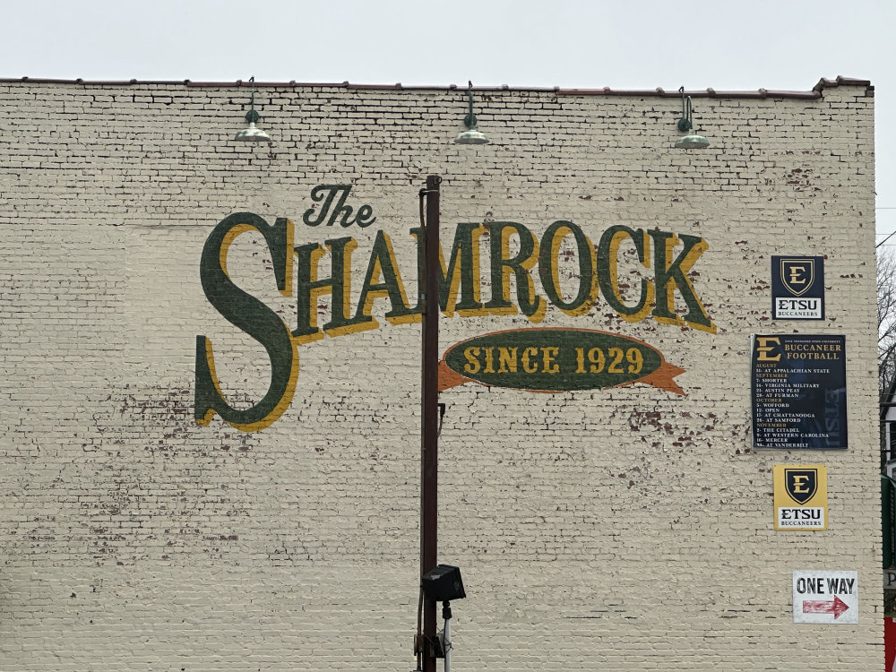 mural in Johnson City by artist unknown.