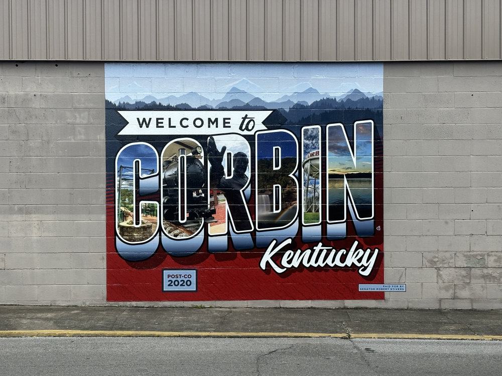 mural in Corbin by artist unknown.