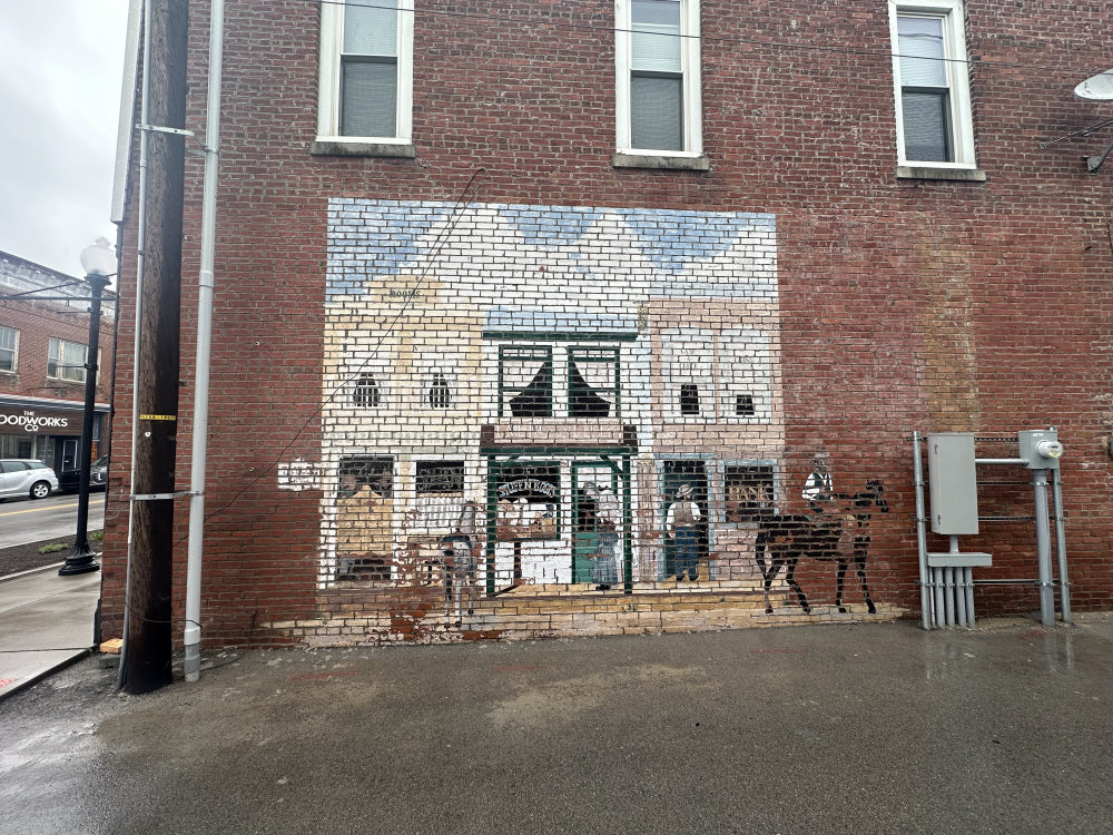 mural in Lawrenceburg by artist unknown.