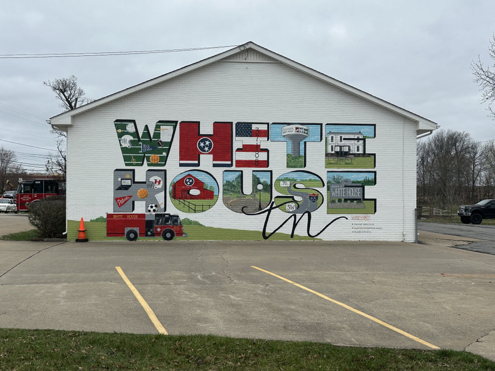 mural in White House by artist unknown.