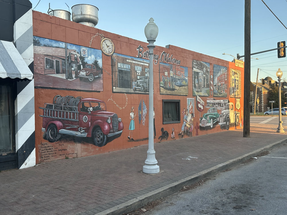 mural in Bethany by artist unknown.