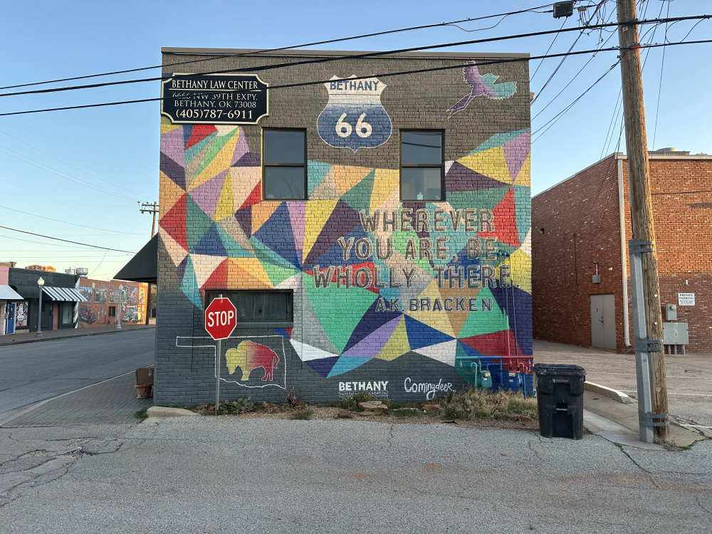 mural in Bethany by artist unknown.