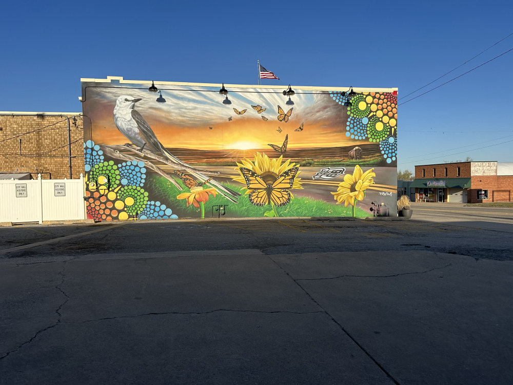 mural in Yukon by artist unknown.