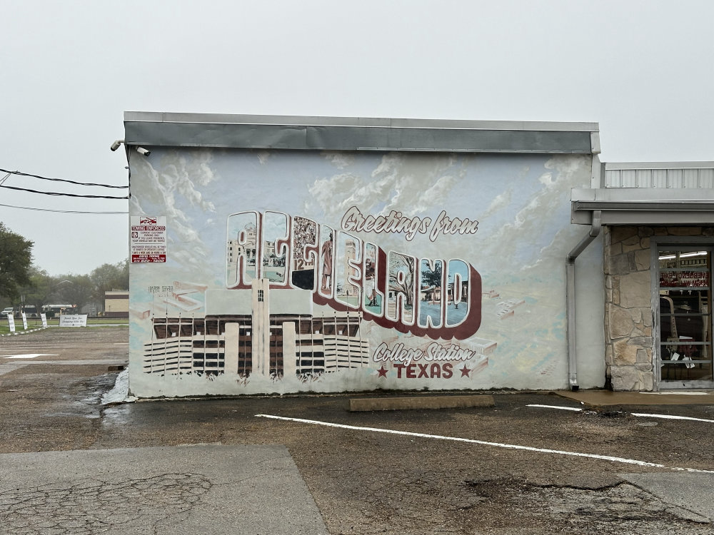 mural in College Station by artist unknown.