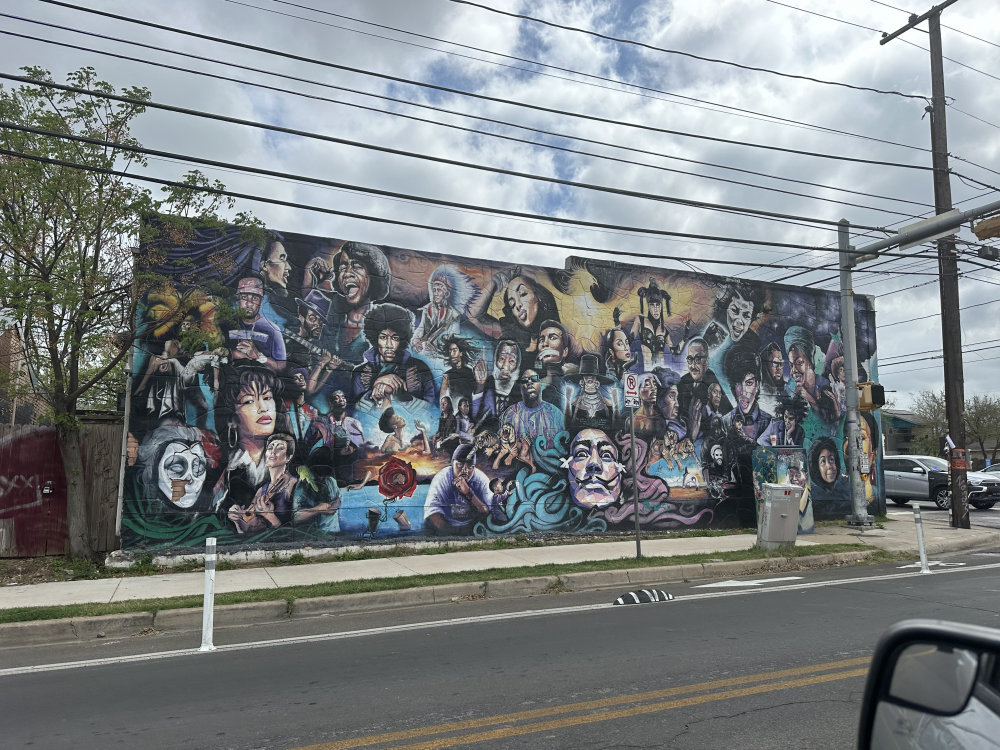 mural in Austin by artist unknown.