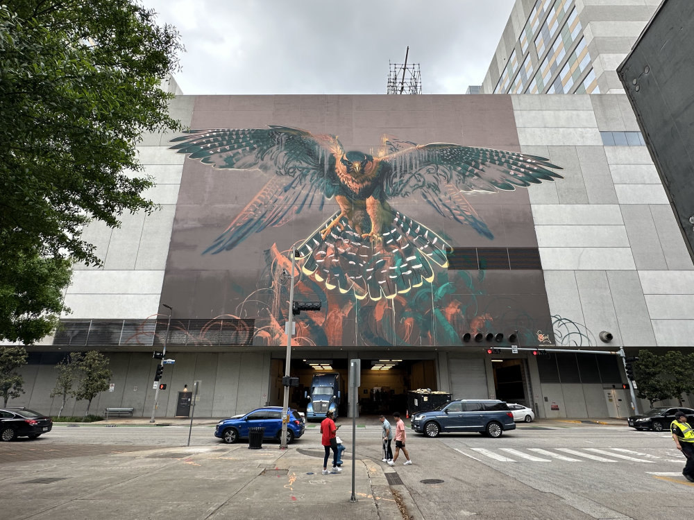 mural in Houston by artist unknown.