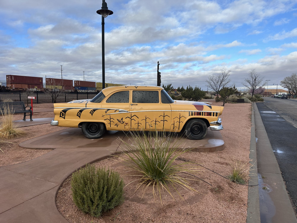 mural in Winslow by artist unknown.