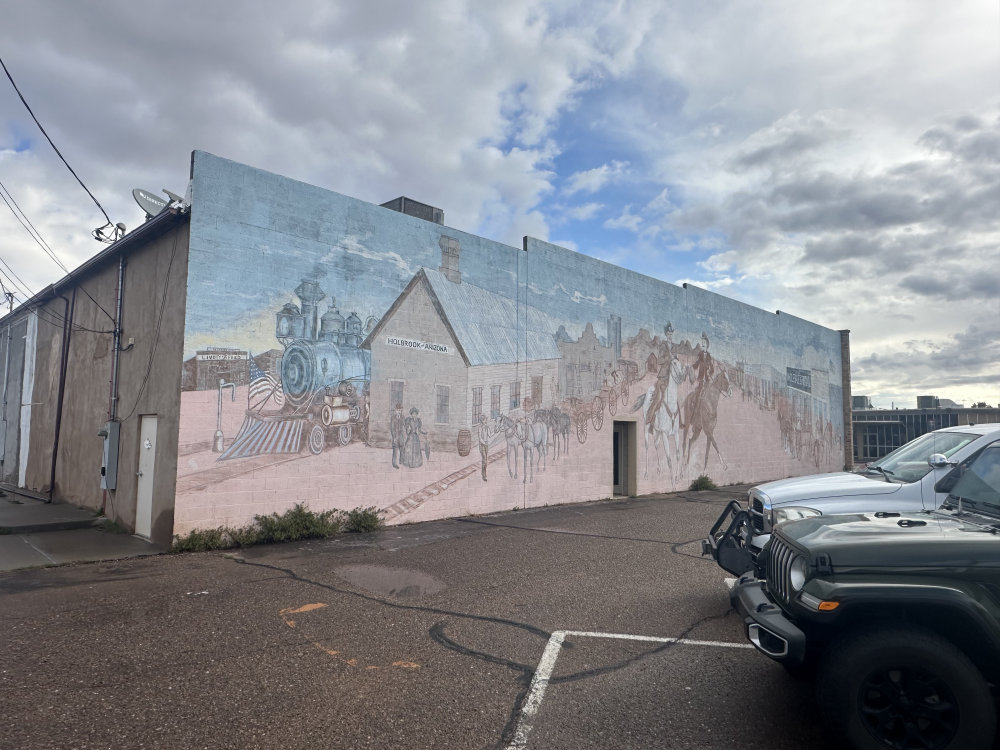 mural in Holbrook by artist unknown.