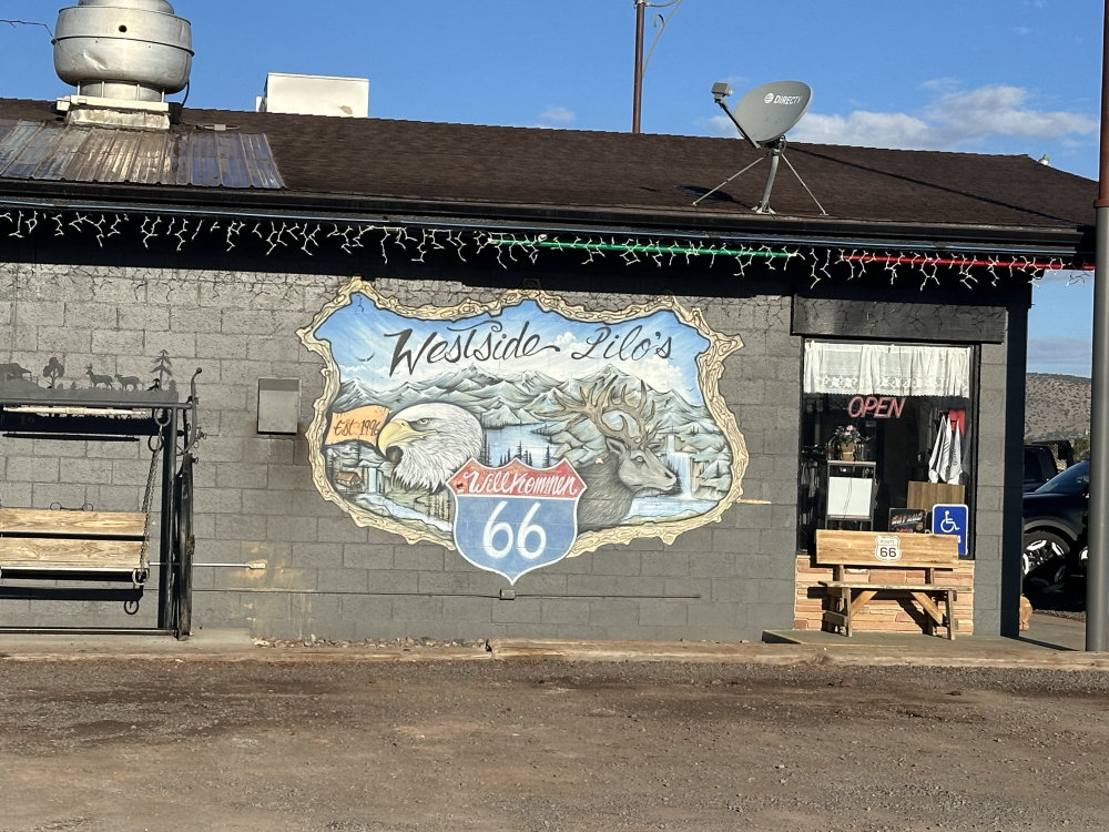 mural in Seligman by artist unknown.