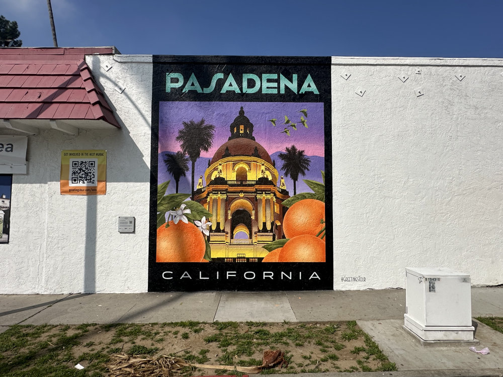 mural in Pasadena by artist unknown.