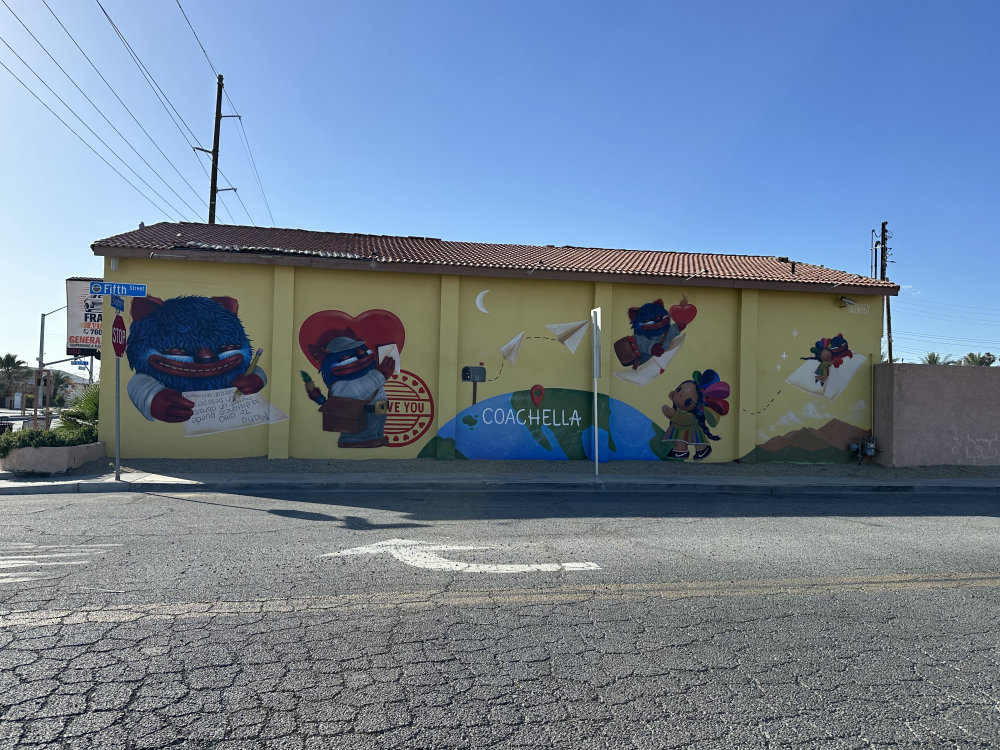 mural in Coachella by artist unknown.