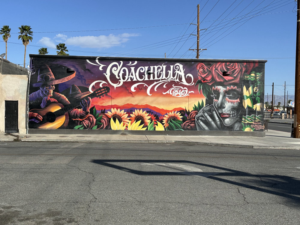 mural in Coachella by artist unknown.