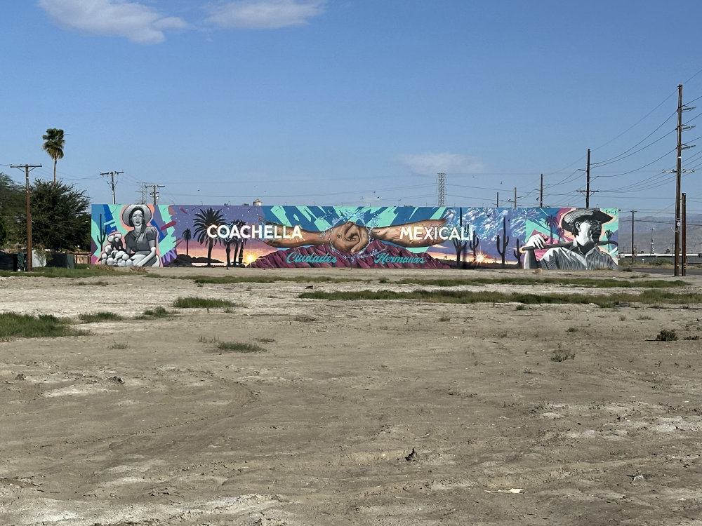 mural in Coachella by artist unknown.