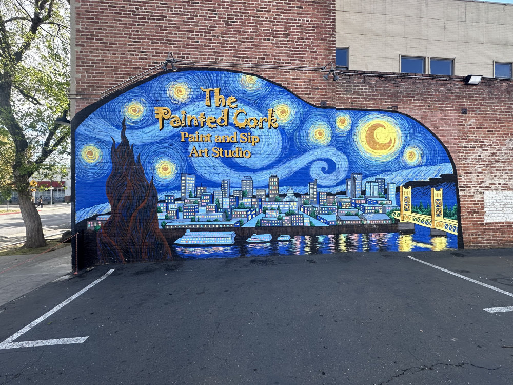 mural in Sacramento by artist unknown.