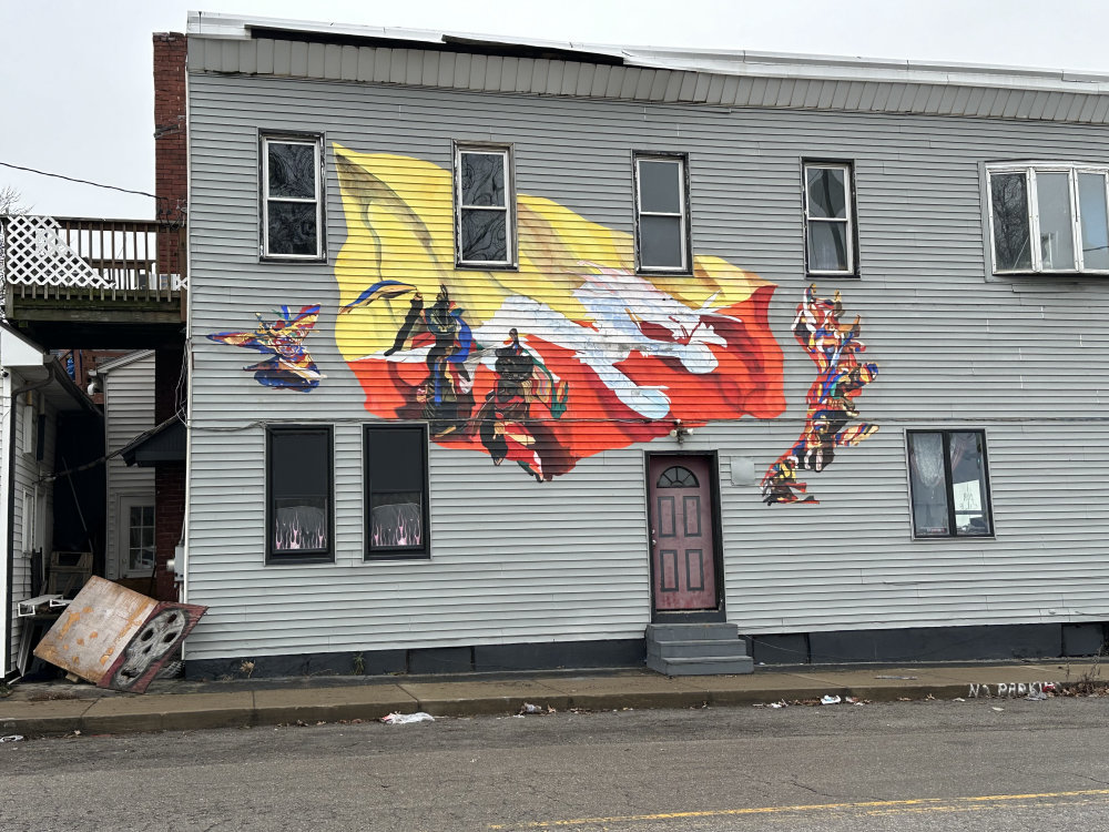 mural in Erie by artist unknown.