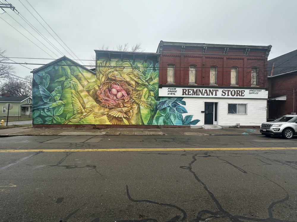 mural in Erie by artist unknown.