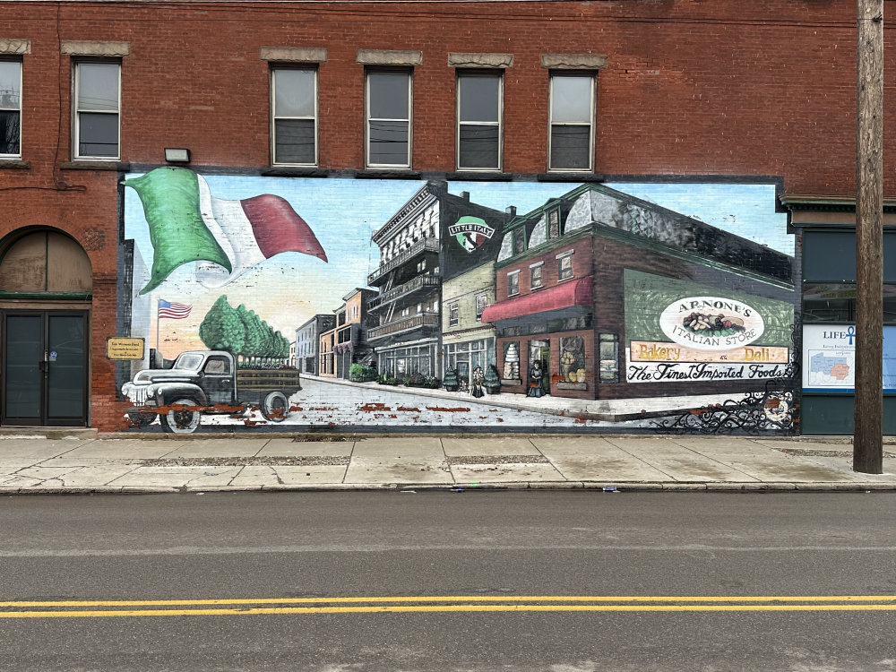 mural in Erie by artist unknown.