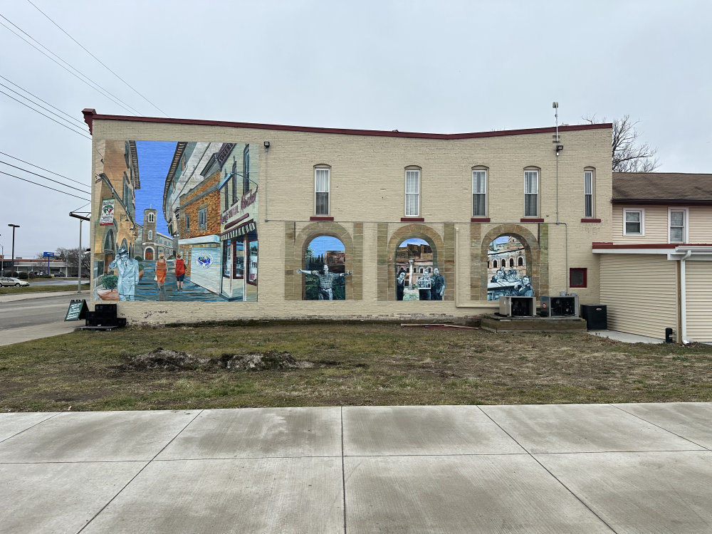 mural in Erie by artist unknown.