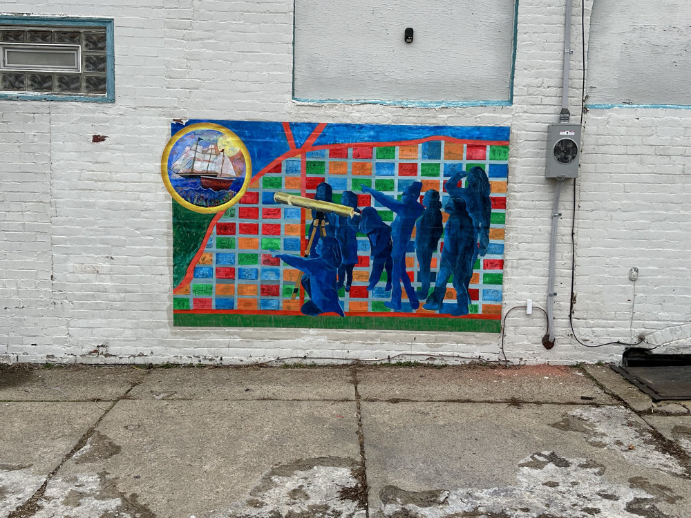 mural in Erie by artist unknown.