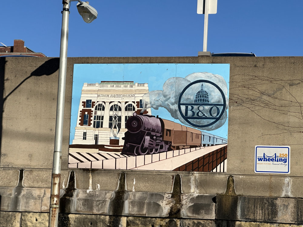 mural in Wheeling by artist unknown.