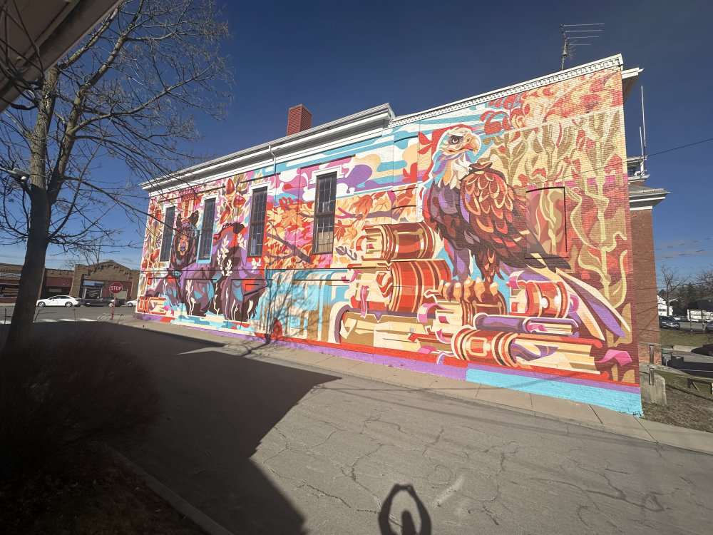 mural in Geneseo by artist unknown.