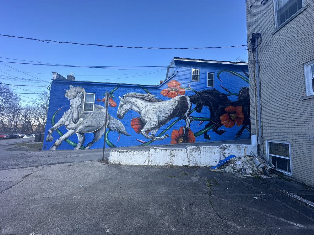 mural in Avon by artist unknown.