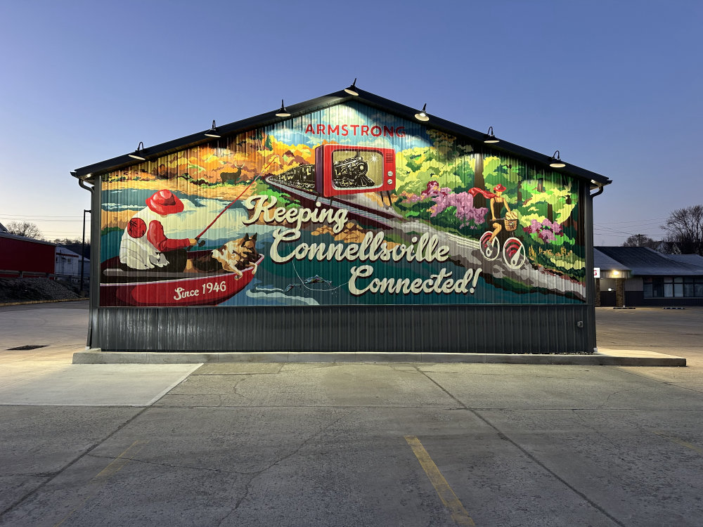 mural in Connellsville by artist unknown.