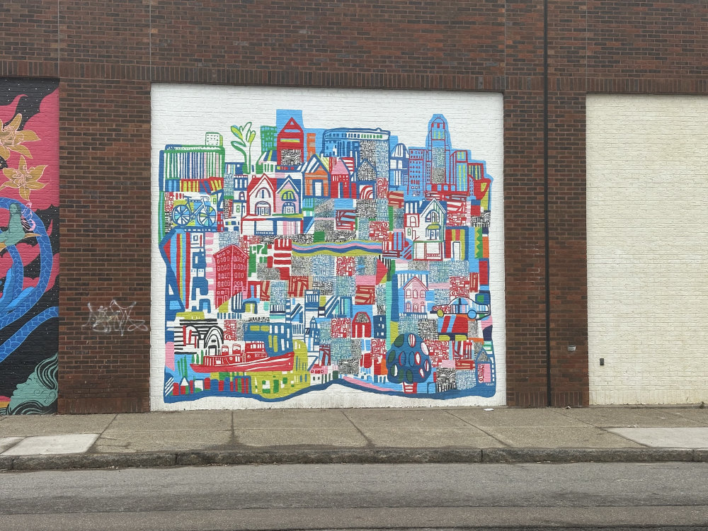 mural in Buffalo by artist unknown.