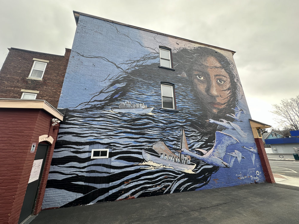 mural in Kingston by artist unknown.