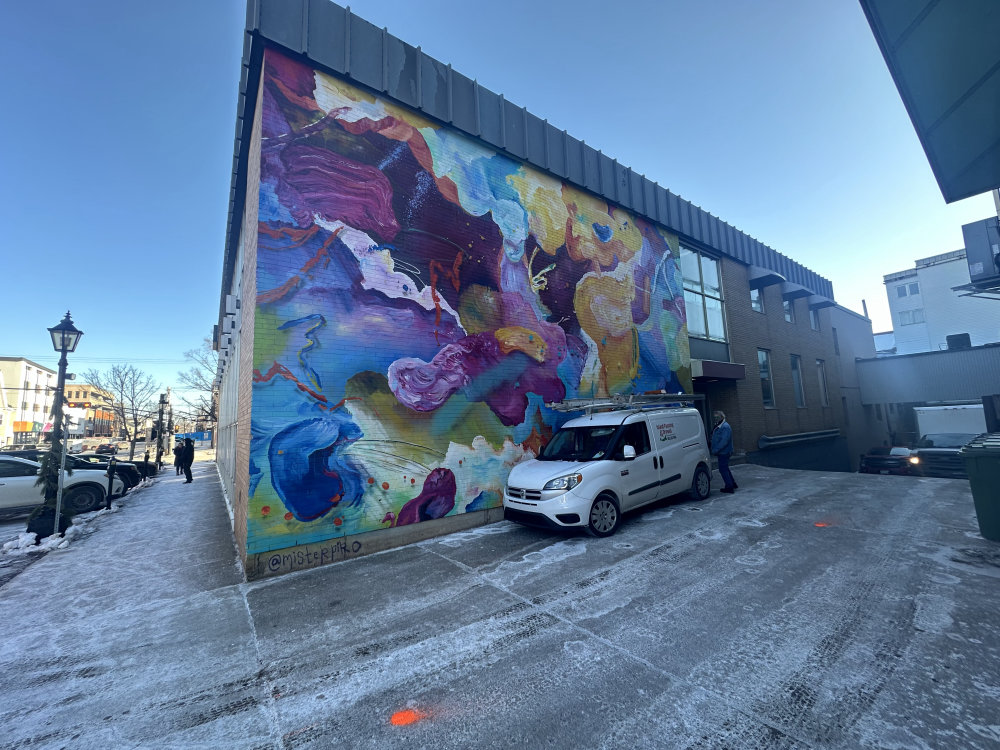 mural in Charlottetown by artist unknown.