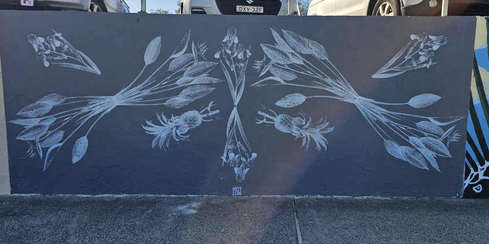 mural in Bondi Beach by artist unknown.